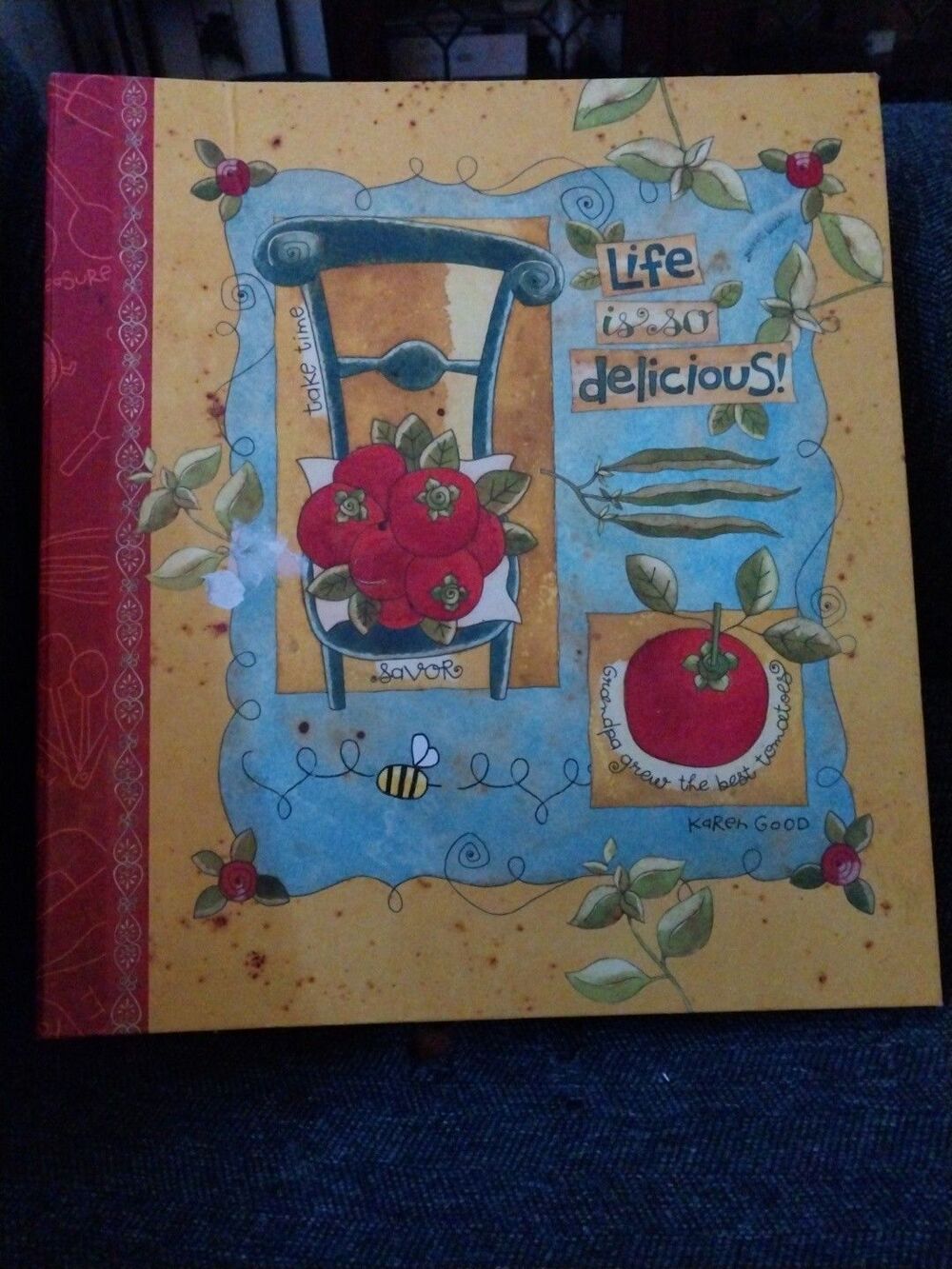 Lang Recipe Keeper Binder Kitchen Organizer Life Is So Delicious Karen Good 2011